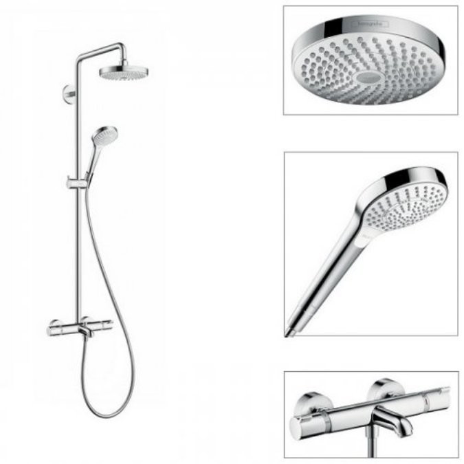 Душевая система Hansgrohe Croma Select S 27351400 с термостатом