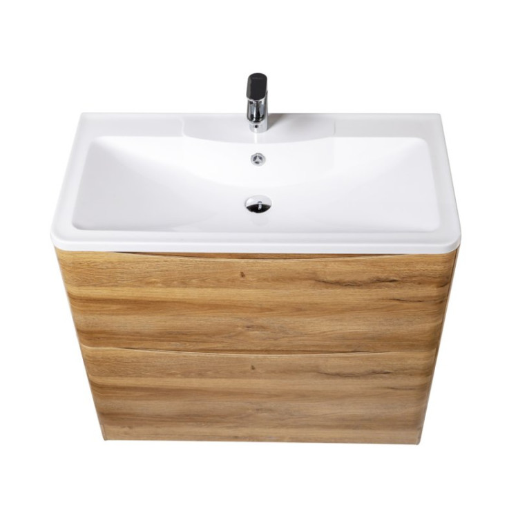 База под раковину напольная с двумя выкатными ящиками BelBagno ACQUA-800-2C-PIA-RR