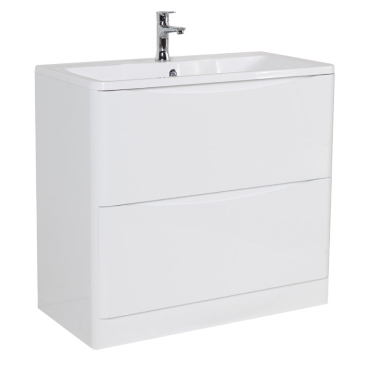 База под раковину напольная с двумя выкатными ящиками BelBagno ACQUA-800-2C-PIA-RR