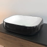 COMFORTY. Раковина 78102BW черно/белая
