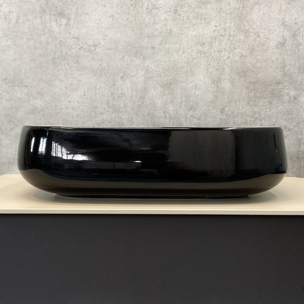 COMFORTY. Раковина 78102BW черно/белая