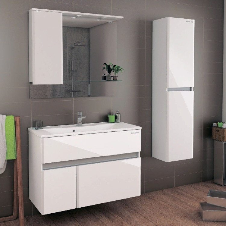 Зеркальный шкаф Edelform Amata 100 с подсветкой