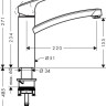 Смеситель для кухни Hansgrohe Logis 71832000