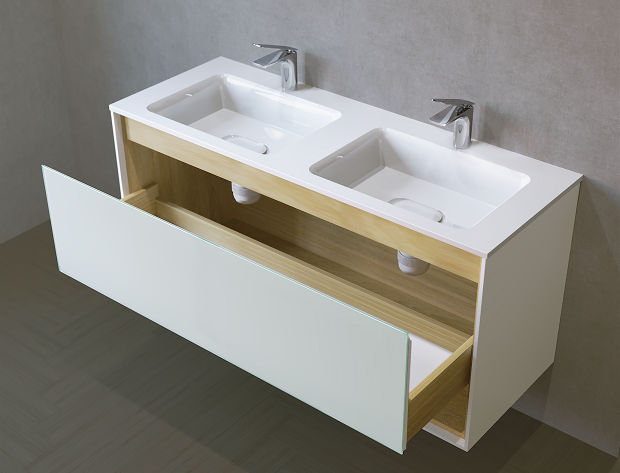 Тумба Glass 120 подвесная