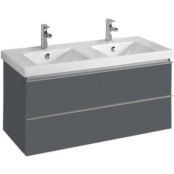 Тумба под две раковины Jacob Delafon Odeon Up 120 подвесная 3 ящика