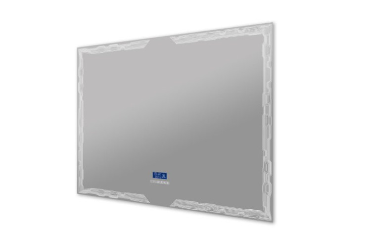 Зеркало с LED подстветкой, К6500, сенсорным выключателем Touch System, системой антизапотевания, с радио и датчиком температуры Cezares 45063