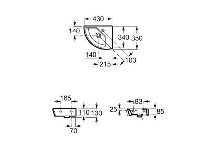 Раковина Roca Hall 43 327622000 R