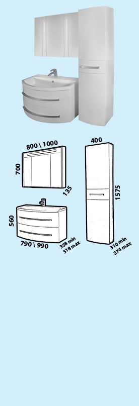 Тумба с раковиной Astra Form Венеция 100