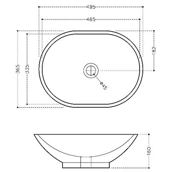 Раковина-чаша Jaquar Solo 50 SLS-WHT-6901