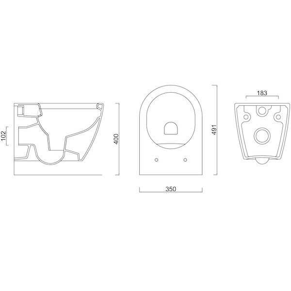 Унитаз Berges Wasserhaus Geo 082101 подвесной