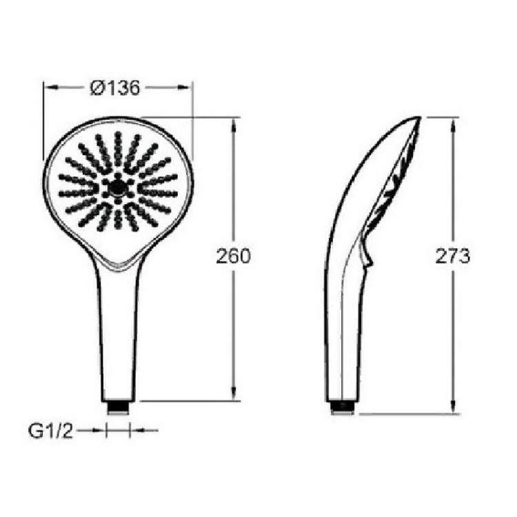 Ручной душ Jacob Delafon Noe Switch E22269-CP