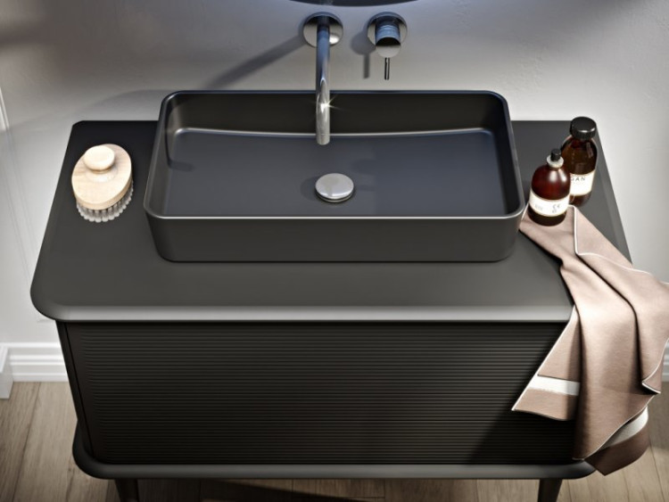 Тумба подвесная под раковину с выдвижным ящиком 98x50x42 Cezares 55804