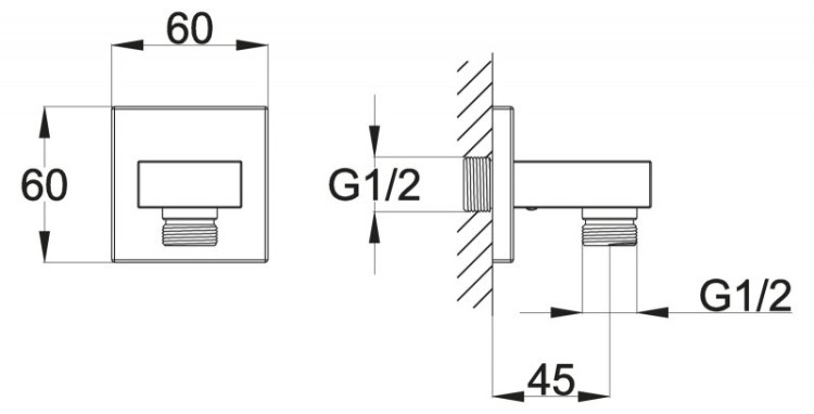 Штуцер BelBagno ARL-PG-CRM
