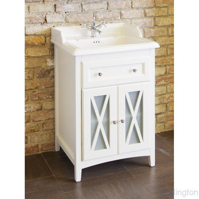 Тумба под раковину с двумя дверцами, цвет Белый [EU2WN]