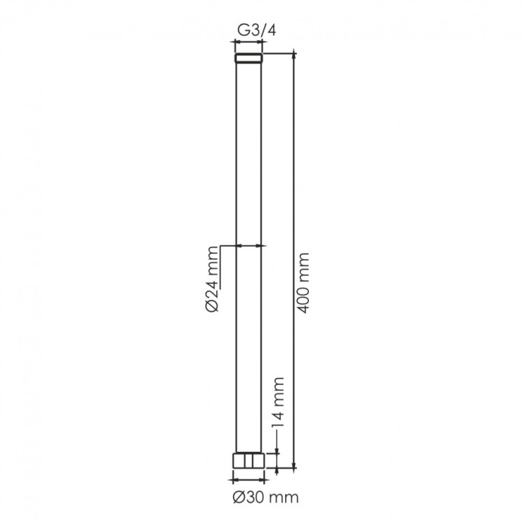 WasserKRAFT A230 Удлинитель для душевого комплекта