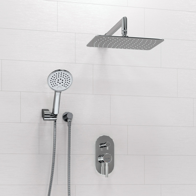 WasserKRAFT A16169 Встраиваемый комплект для душа с верхней душевой насадкой и лейкой