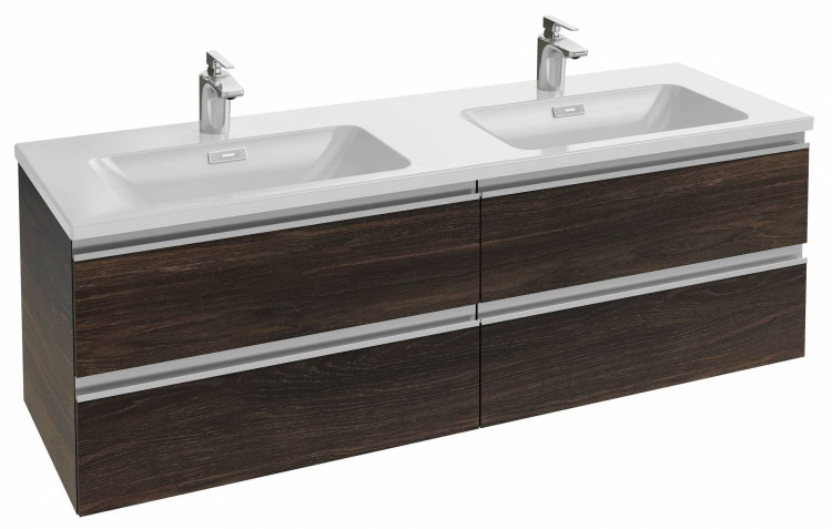 Мебель для раковины-столешницы 140 см, 4 выдвижных ящика, ореховое дерево Jacob Delafon VOX EB2020-RA-E16