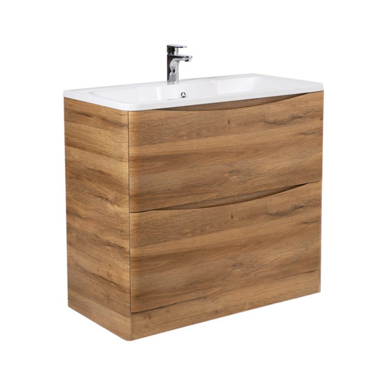 База под раковину напольная с двумя выкатными ящиками BelBagno ACQUA-800-2C-PIA-PS