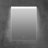 Зеркало в алюминиевой раме с подсветкой, с сенсорным выключателем Cezares SPC-UNO-900-800-TCH