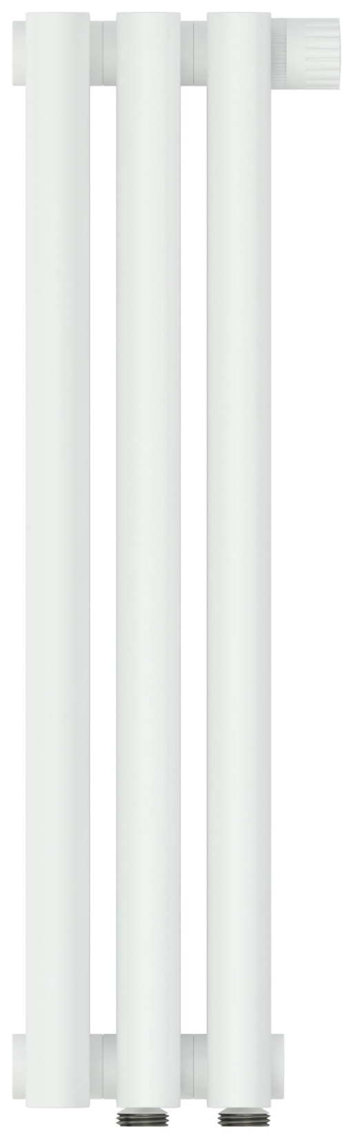 Отопительный радиатор Сунержа Эстет-1 EU50 правый 500х135 3 секции Матовый белый