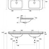 Раковина Kerasan Waldorf 150 4143 двойная