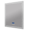 Зеркало с LED подстветкой, К6500, сенсорным выключателем Touch System, системой антизапотевания, с радио и датчиком температуры Cezares 45064
