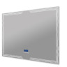 Зеркало с LED подстветкой, К6500, сенсорным выключателем Touch System, системой антизапотевания, с радио и датчиком температуры Cezares 45064