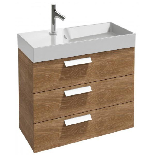 Тумба под раковину Jacob Delafon Rythmik 80x36 подвесная 3 ящика