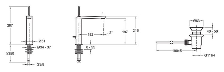 Смеситель для раковины Jacob Delafon Composed E73053