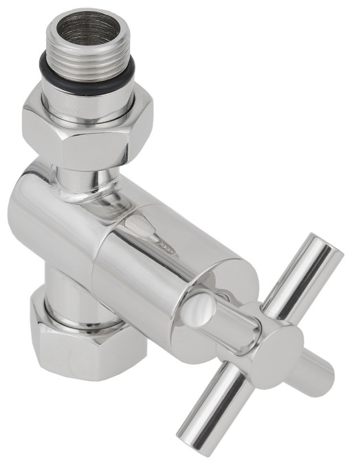 Вентиль Сунержа прямой крест G 1/2&quot; НР х G 3/4&quot; НГ Тёмный титан муар