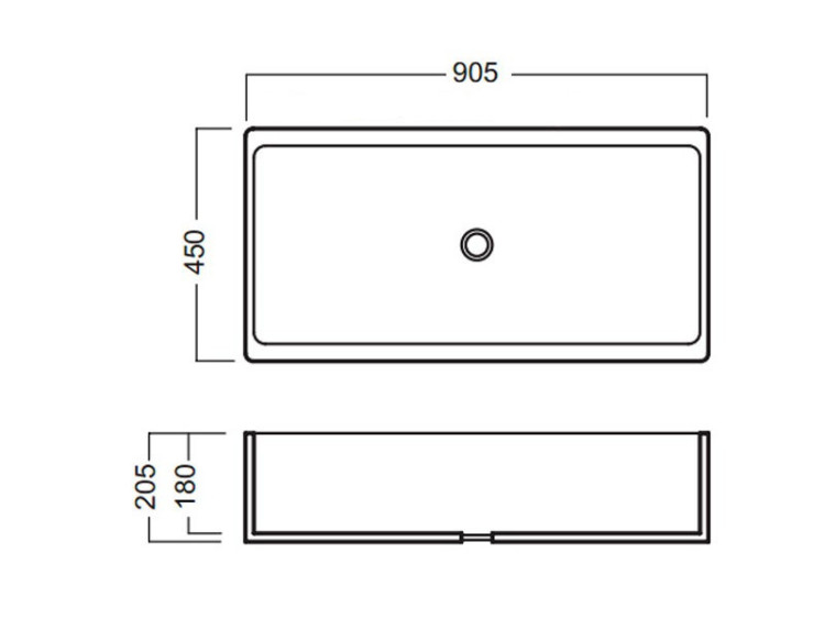 Хозяйственная раковина Hatria Complementi 90 YN04