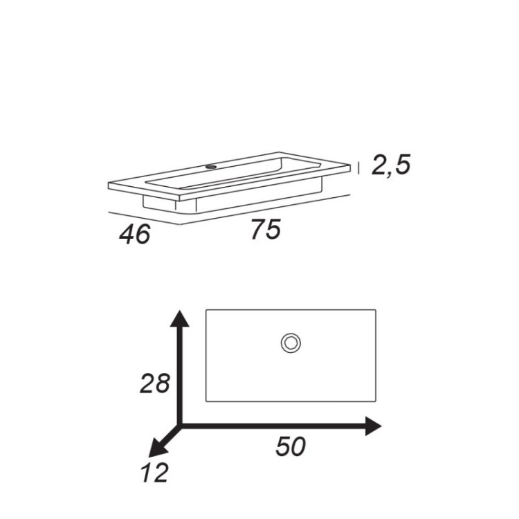 Шкаф подвесной с открытыми полками, 30x46x62 Cezares 55166
