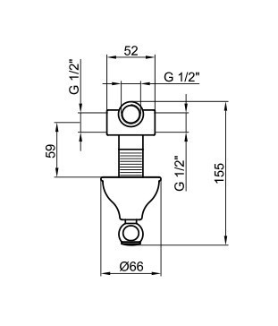Переключатель потоков Webert Dorian AC0395 для душа