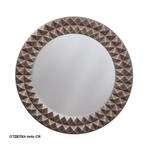 Зеркало круглое 80х80 (античное серебро)