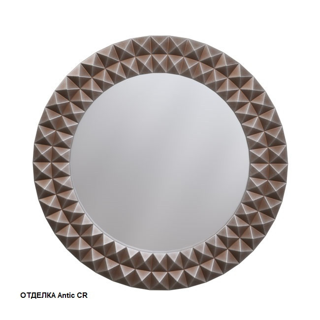Зеркало круглое 80х80 (античное серебро)