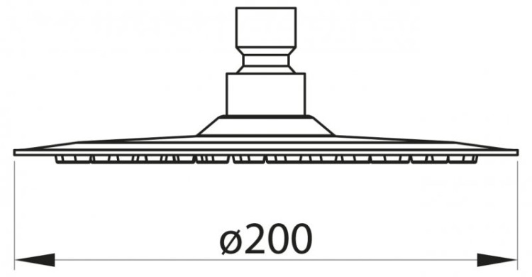 Верхний душ, нержавеющая сталь BelBagno BB-SLDC1-IN