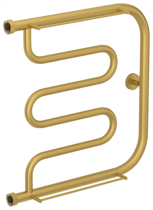 Полотенцесушитель водяной Сунержа Лира 2 полки+ 500х500 Матовое золото