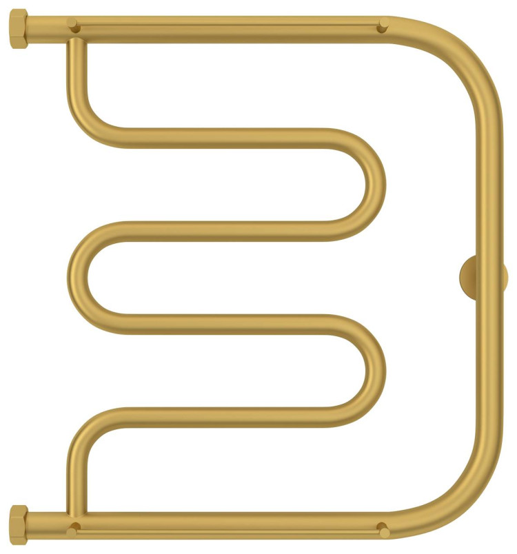 Полотенцесушитель водяной Сунержа Лира 2 полки+ 500х500 Матовое золото