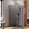 Душевой уголок SLIDER-AH-1 Cezares SLIDER-AH-1-100-90/100-GRIGIO-NERO