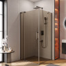Душевой уголок SLIDER-AH-1 Cezares SLIDER-AH-1-100-90/100-GRIGIO-NERO