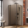 Душевой уголок SLIDER-AH-1 Cezares SLIDER-AH-1-100-90/100-GRIGIO-NERO