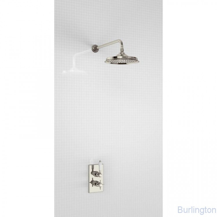 Душевая стойка с встроенным термостатом на 1 выпуск, верхняя лейка 9' [H400-ARC]