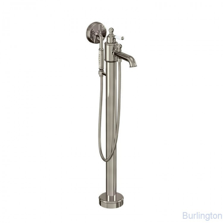 Смеситель для ванны напольный, никель [ARC20]