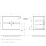 Колонна подвесная с одной распашной дверцей, реверсивная 35x20x140 Cezares 55179