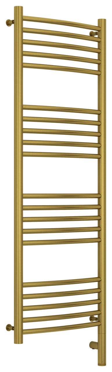 Полотенцесушитель электрический Сунержа Богема 3.0 выгнутая 1200х400 МЭМ правый Состаренная латунь