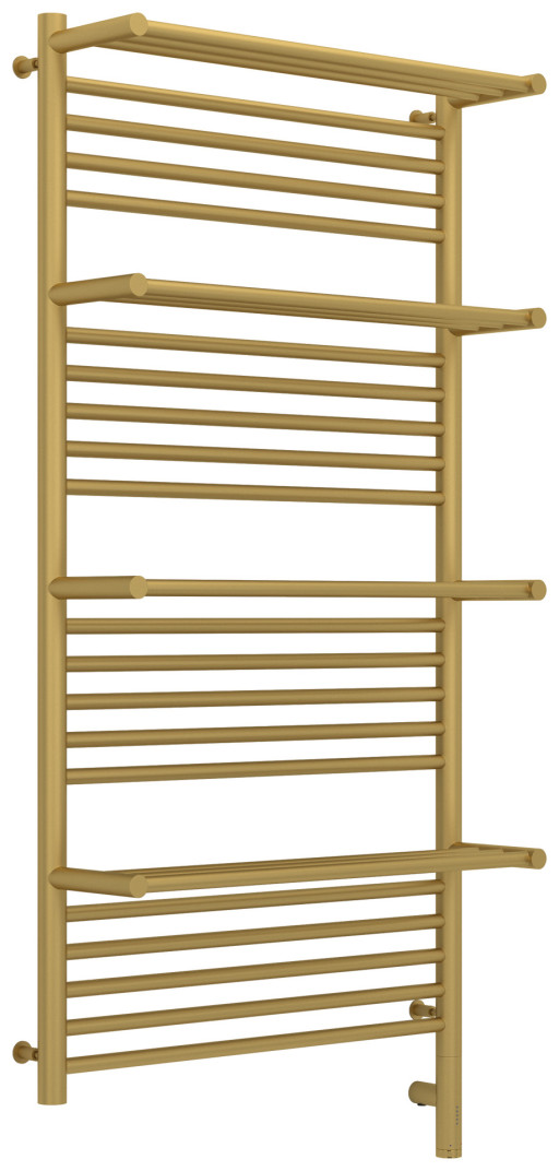 Полотенцесушитель электрический Сунержа Богема с 4 полками 3.0 1200х600 / МЭМ правый Матовое золото