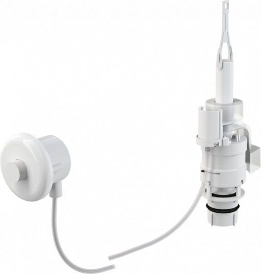 Кнопка пневматического смыва на расстоянии – ручное управление, белый, монтаж: в стену Alcadrain MPO10