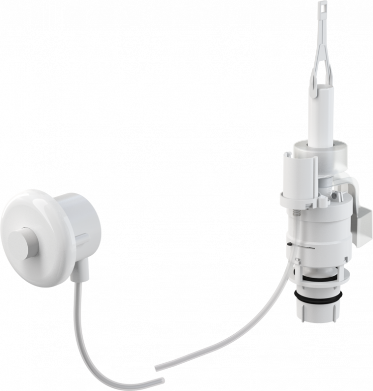 Кнопка пневматического смыва на расстоянии – ручное управление, белый, монтаж: в стену Alcadrain MPO10