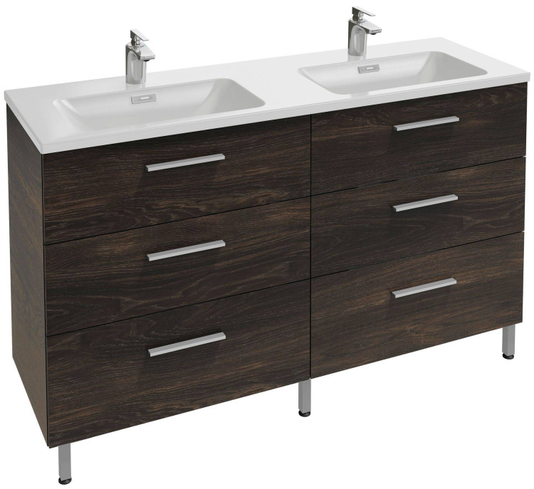 Мебель для раковины-столешницы 140 см, фактурный дуб Jacob Delafon VOX EB2090-R1-E16