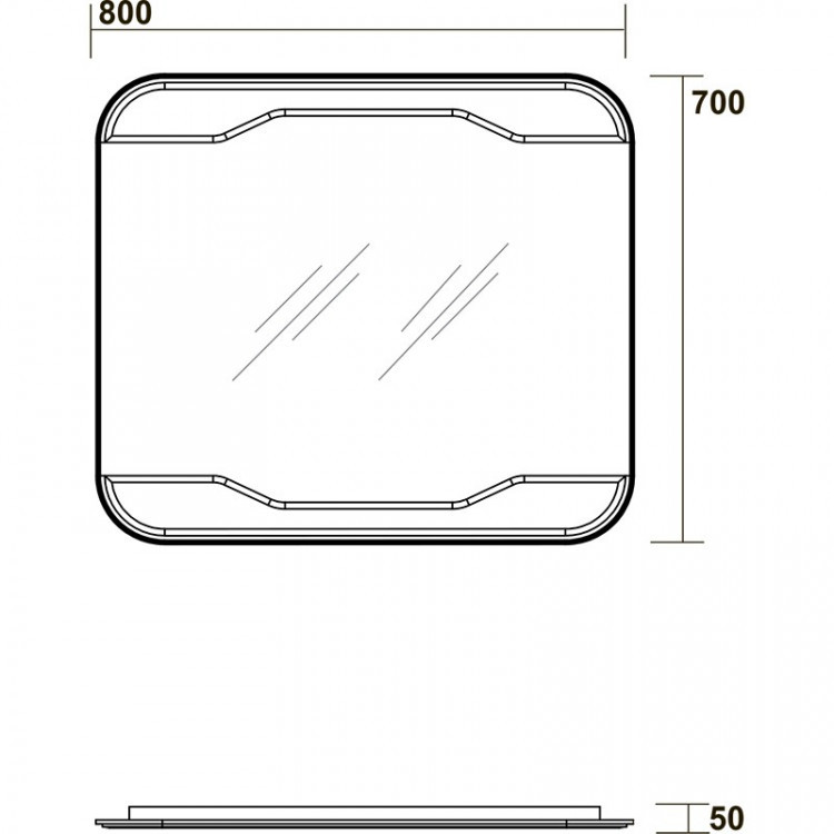Зеркало Kerasan Waldorf 7407